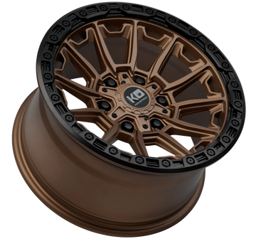 King Warrior Wheels In Satin Bronze